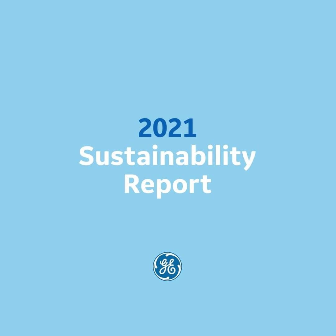 GeneralElectricのインスタグラム：「For the last 130 years, GE has pioneered technologies spurring world-transforming changes and improving the lives of billions. Every day, our people rise to the challenge of building a 🌎 that works w/ sustainability at its core.   Read more: 2021 Sustainability Report 🔗 in bio」
