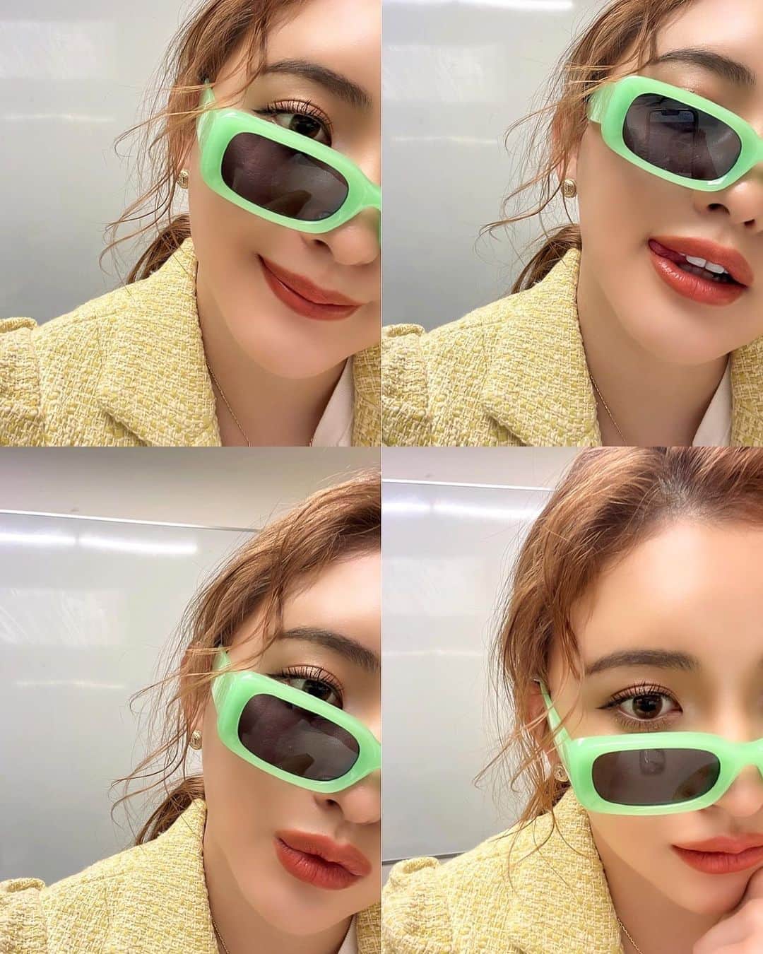 のインスタグラム：「😎💚🔫🪐  #Green #lover」