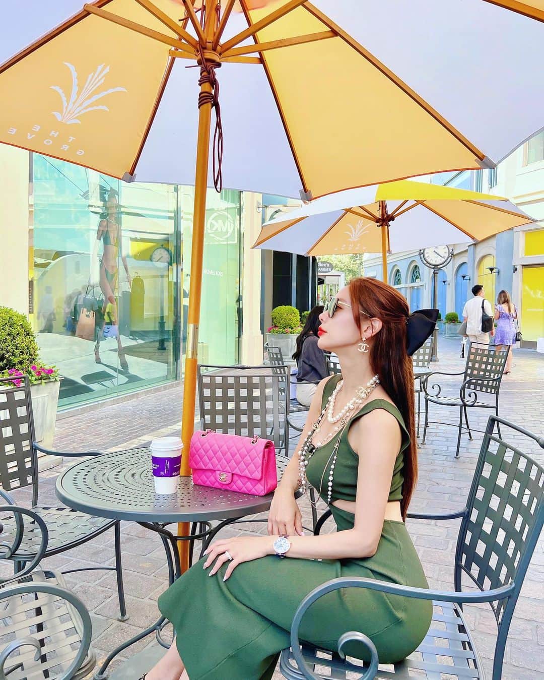 クララのインスタグラム：「#ᴛʜᴇɢʀᴏᴠᴇ #ʟᴀʟᴀɪɴʟᴀ #ᴄᴇᴄᴄᴏɴɪs ᴅʀᴇss: @zara」