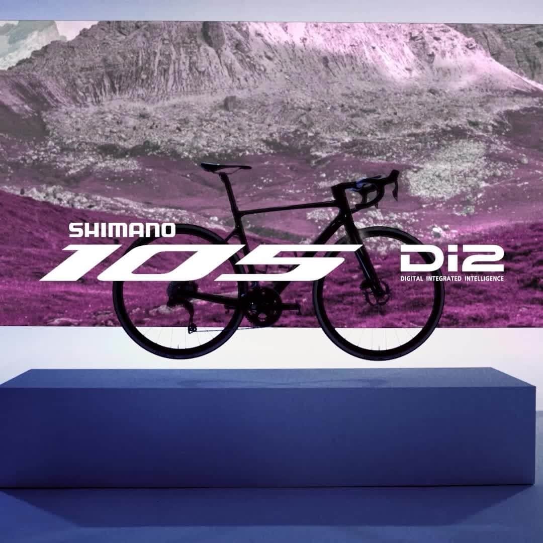 Shimanoのインスタグラム：「It's a new dawn, a new day for those who love to cycle. Shimano 105 Di2 is here! The new 12-speed groupset makes shifting much easier. 🔗 Watch more via link in bio.  #ShimanoRoad #ItsaNewDay #105Di2」