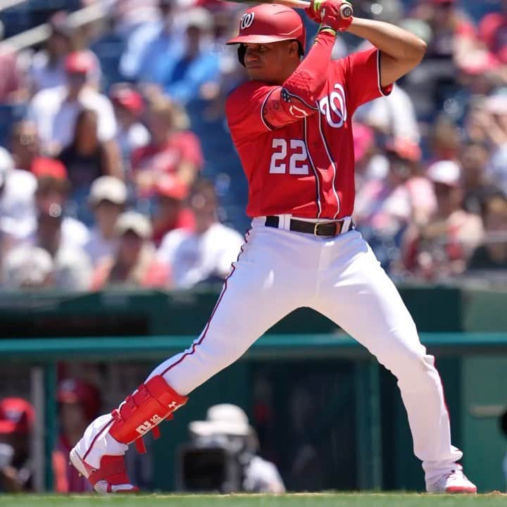 ワシントン・ナショナルズのインスタグラム：「Juan Soto 🐐 doubles.」