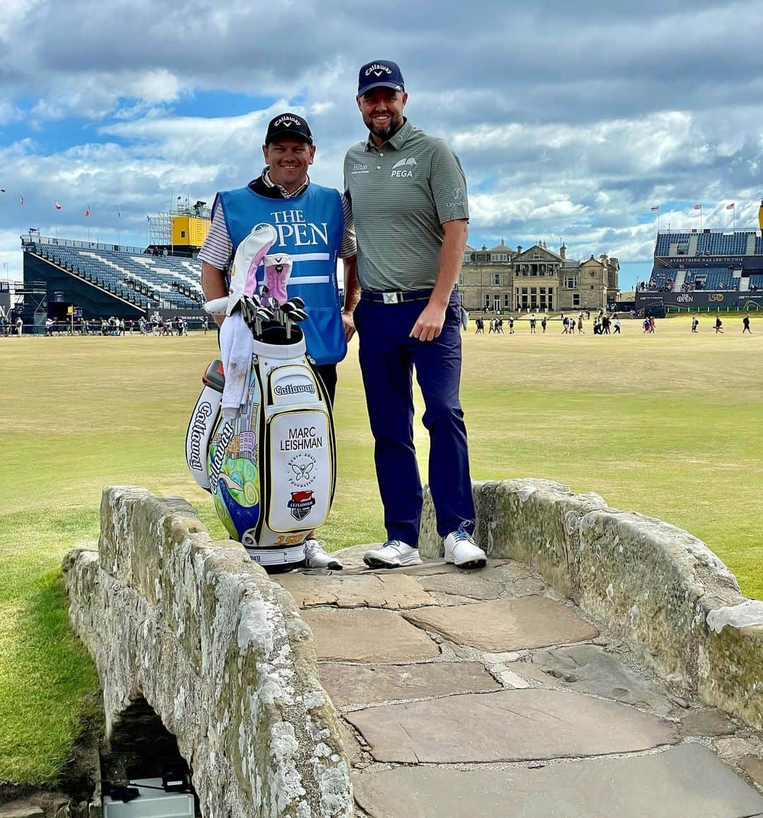 マーク・リーシュマンのインスタグラム：「Ready to go @theopen St Andrew’s is looking 🔥  @mattykelly @cameronsmithgolf @adamscottofficial @ashbarty」