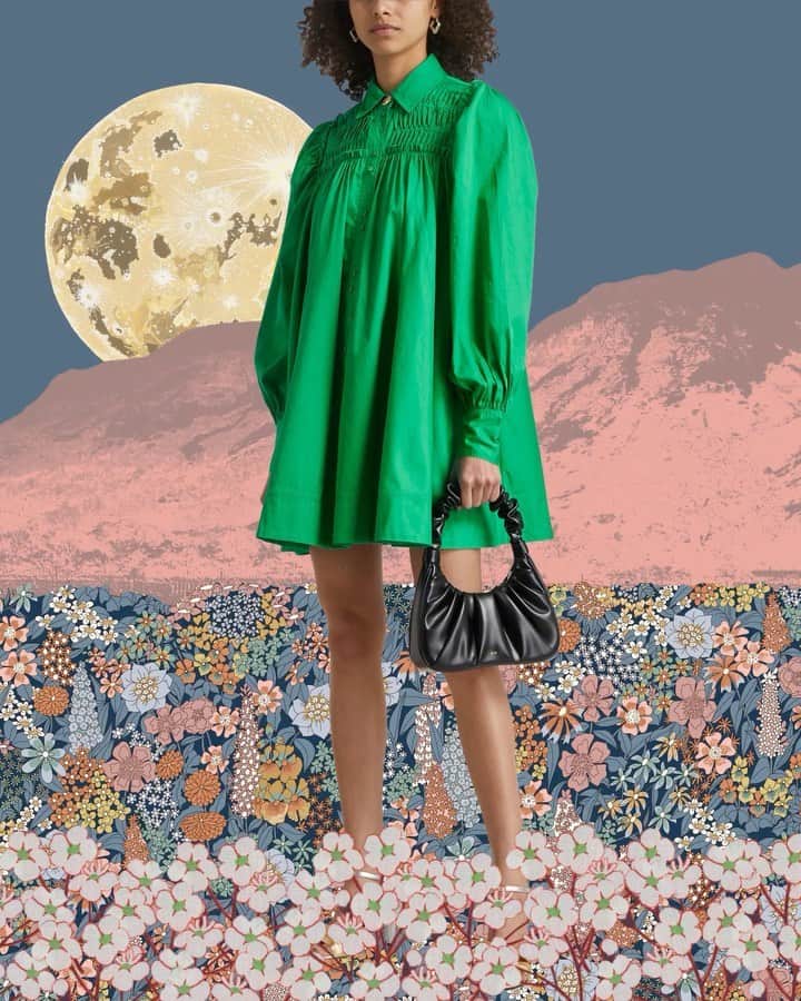 のインスタグラム：「Please meet the latest 'it' dress to hit The Dressing Room, (our curated edit of the most beautiful dresses for your summer).  This week we welcome The Aje Tidal Mini-Dress 💜  Link in bio for why this one will look so good on you ✨  #TheDressingRoom  #SummerDress」