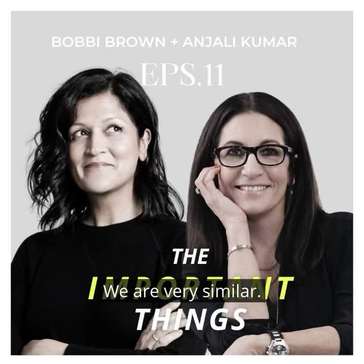 ボビー・ブラウンのインスタグラム：「The eleventh episode of The Important Things Podcast is now live! In this latest installment, my co-host @anjalikumar and I reflect on all we have learned from our incredible guests so far this season and get a chance to dive deeper into the important things in our own lives. I have loved every minute of recording these episodes with her ❤️. Listen wherever podcasts are available! @iheartpodcast」