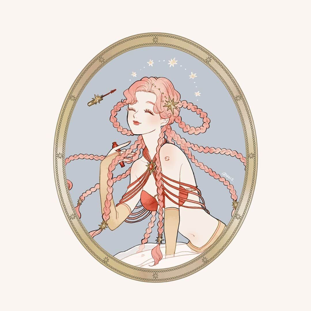 みーこさんのインスタグラム写真 - (みーこInstagram)「『かに座×マスカラ』  7月カレンダー&壁紙用のイラストです🦀✨  ストーリーズにカレンダーと壁紙をアップいたします♋️ 縦長サイズはTwitterに掲載いたします。  ※個人利用、非商用利用のみOKです。  #イラスト #イラストレーター #イラストグラム #カレンダー #壁紙 #かに座 #蟹座 #星占い #12星座 #illustration」6月30日 17時56分 - meecosme