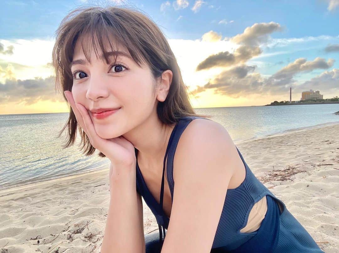 南里美希さんのインスタグラム写真 - (南里美希Instagram)「沖縄☀️ アラハビーチのサンセットは最高🫶  あしたから7月だ〜！」6月30日 21時20分 - mikinanri_official
