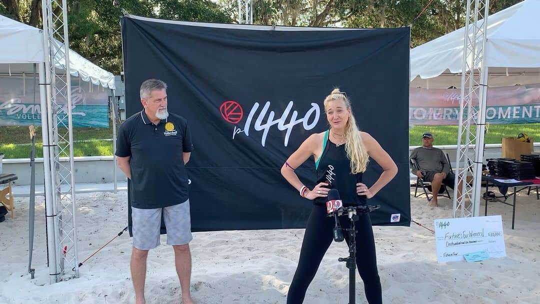 ケリー・ウォルシュ・ジェニングスのインスタグラム：「@kerrileewalsh on how volleyball has impacted her life!   Thank you for being such a great ambassador to the sport, helping to continuously grow the game, and we can’t wait to see you here in Holyoke in October!」