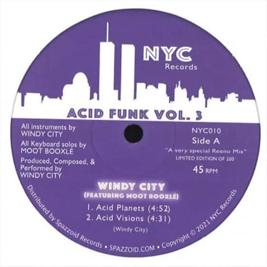 technique_tokyoのインスタグラム：「オールドスクールなエレクトロ・ディスコ！ WINDY CITY FEAT. MOOT BOOXLE - ACID FUNK VOL 3 [Nyc] https://www.technique.co.jp/item/260189,NYC010.html クラシック名作「Rude Movement」で知られるQuadrant 77の変名プロジェクト！オールドスクールなエレクトロ・ブーギー・サウンドを聴かせるゴキゲンなナンバーに仕上がっています！」