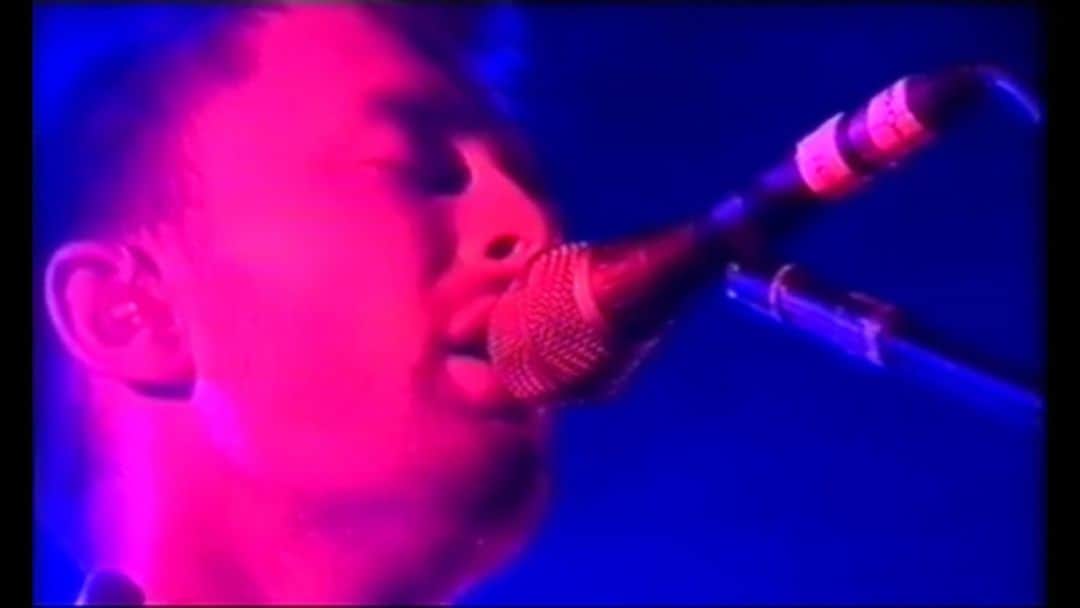Radioheadのインスタグラム：「Here are a few more performances that we found whilst rummaging around in the Radiohead vaults for Kid A Mnesia. First up, we have Optimistic and National Anthem from our show at Scott Walker’s Meltdown Festival on this day in 2000. Meeting the great man himself after that show is definitely one of the finer moments of over three decades of being in Radiohead. - Philip Watch via link in bio」