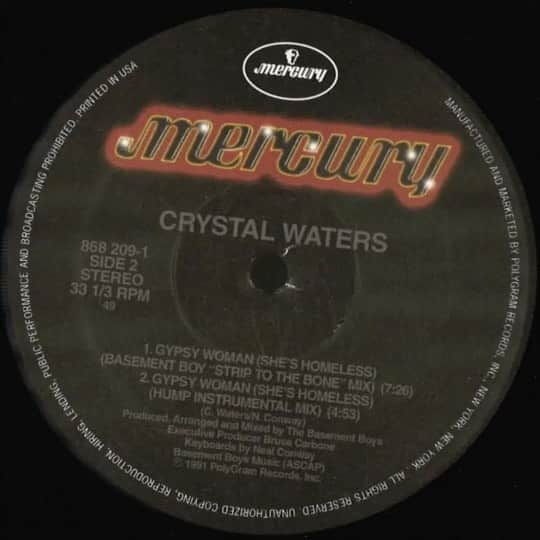 technique_tokyoのインスタグラム：「リプレス！ハウス史上最大級の大名曲！ CRYSTAL WATERS - GYPSY WOMEN - SHE'S HOMELESS [Polygram] https://www.technique.co.jp/item/260199,868209.html オリジナルMercury盤がリプレス！１９９１年のラテン・ハウス＆ガラージ・ハウスの名作中の名作中の名作！４ミックス収録の嬉しいＵＳ盤でのプレス！まさしく一家に一枚です！」