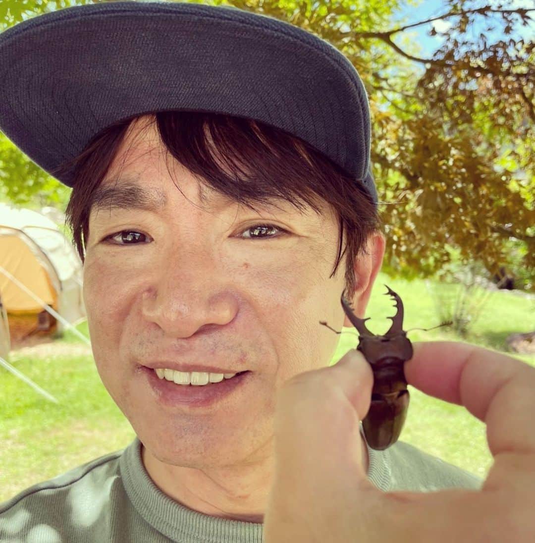 濱口優のインスタグラム：「#キャンプ #クワガタ」