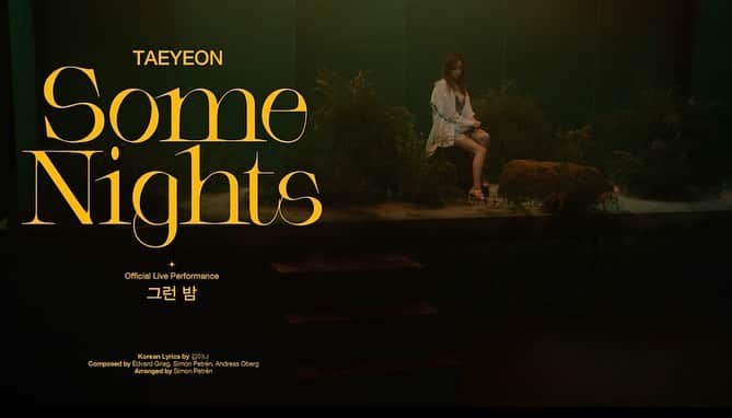 テヨン のインスタグラム：「그런 밤 (Some nights) Live clip 🎬🎙🌙」