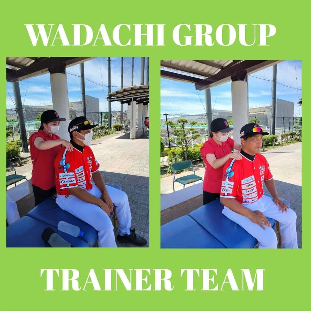 わだち整骨院グループのインスタグラム：「WADACHI  GROUP  TRAINER  TEAM   わだちグループ  トレーナーチーム  06ブルズさんの 体のケアをさせていただいています。  シーズンも後半戦 一人でも怪我人を出さず いいパフォーマンスで 試合に挑んでいただけるように 全力でサポートしています。  先日は 桜井広大監督 藤井秀悟コーチ もケアさせていただきました。  #わだちグループ #06ブルズ #トレーナー #チーム #パフォーマンス #ケア #柔道整復師 #鍼灸師 #桜井広大 #藤井秀悟 #医療系 #専門学校 #採用 #新卒 #中途 #エントリー #募集中」