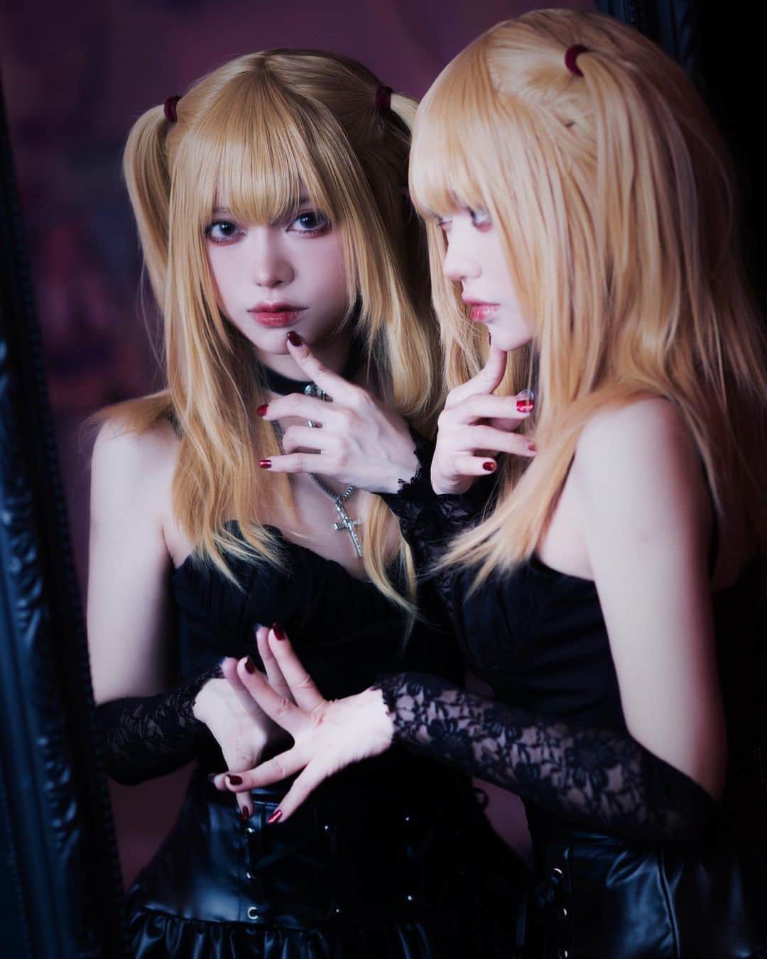 松竹ねじめのインスタグラム：「弥海砂　#deathnote #cosplay #cos #デスノート #デスノートコスプレ #japanesecosplayer  #amanemisa」