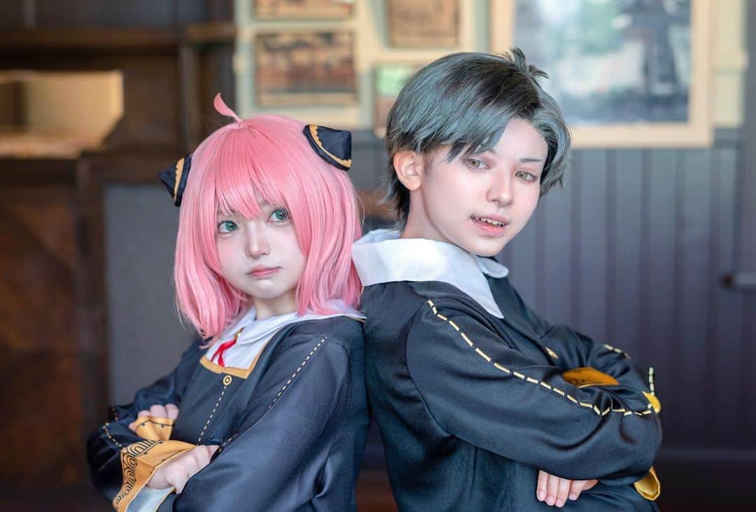 千葉のインスタグラム：「SPY×FAMILY  Anya:あるく p:rinrin博士  #spyfamilycosplay #スパイファミリーコスプレ #コスプレ #cosplay #anya #damian」