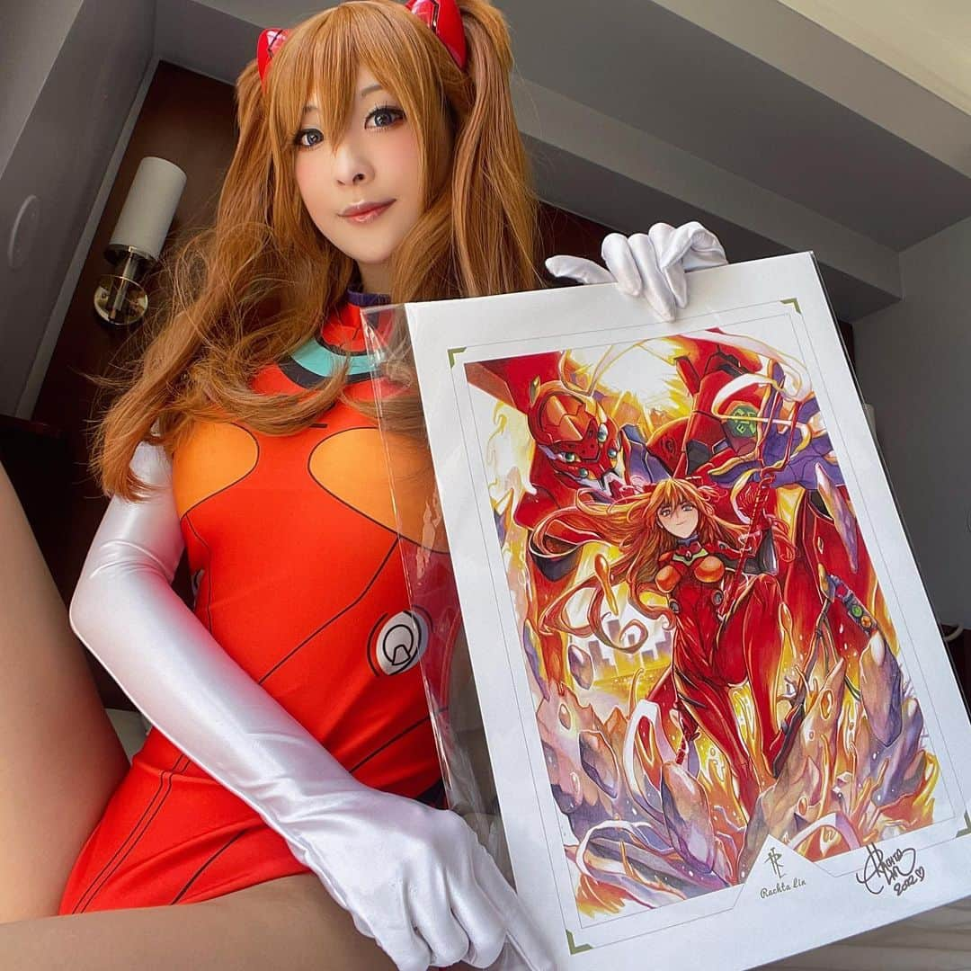 王子妃さんのインスタグラム写真 - (王子妃Instagram)「Anime Expo Day2 🫰🏻 Asuka can’t wait to meet you 🧡  Illustrator/@rachtalin   #animeexpo #ax #AnimeExpo2022 #anime #ax2022 #evangelion #asukalangley」7月3日 3時48分 - fay198978