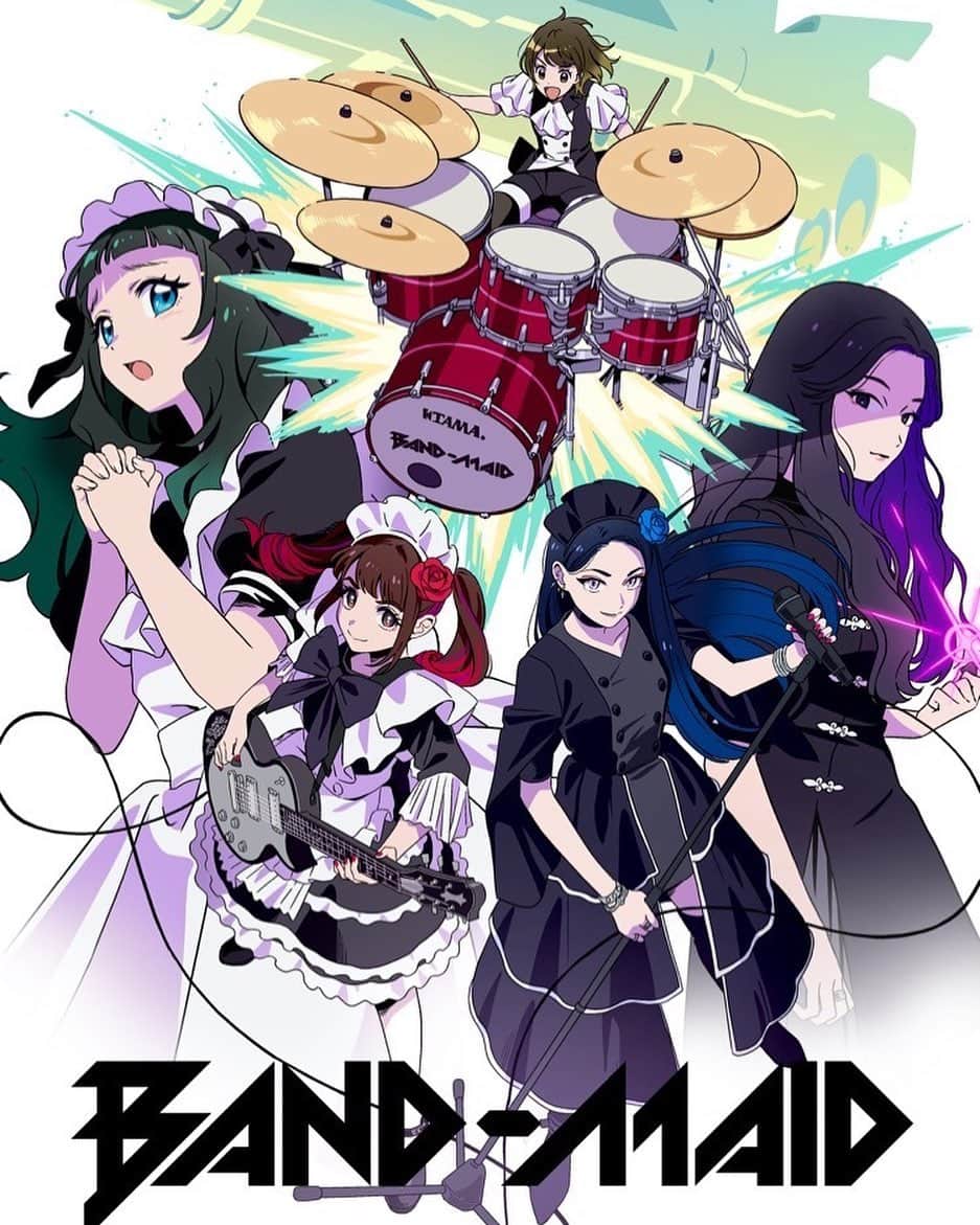 のインスタグラム：「[BAND-MAID NEWS]  “Unleash” – the new BAND-MAID EP to be released on September 21, 2022!  As announced at the "2022 AX ANIME EXPO", the EP's lead track "Unleash!!!!!" Music Video will feature animation! We'll release it later!   https://bandmaid.tokyo/contents/538574  #bandmaid #Unleash」