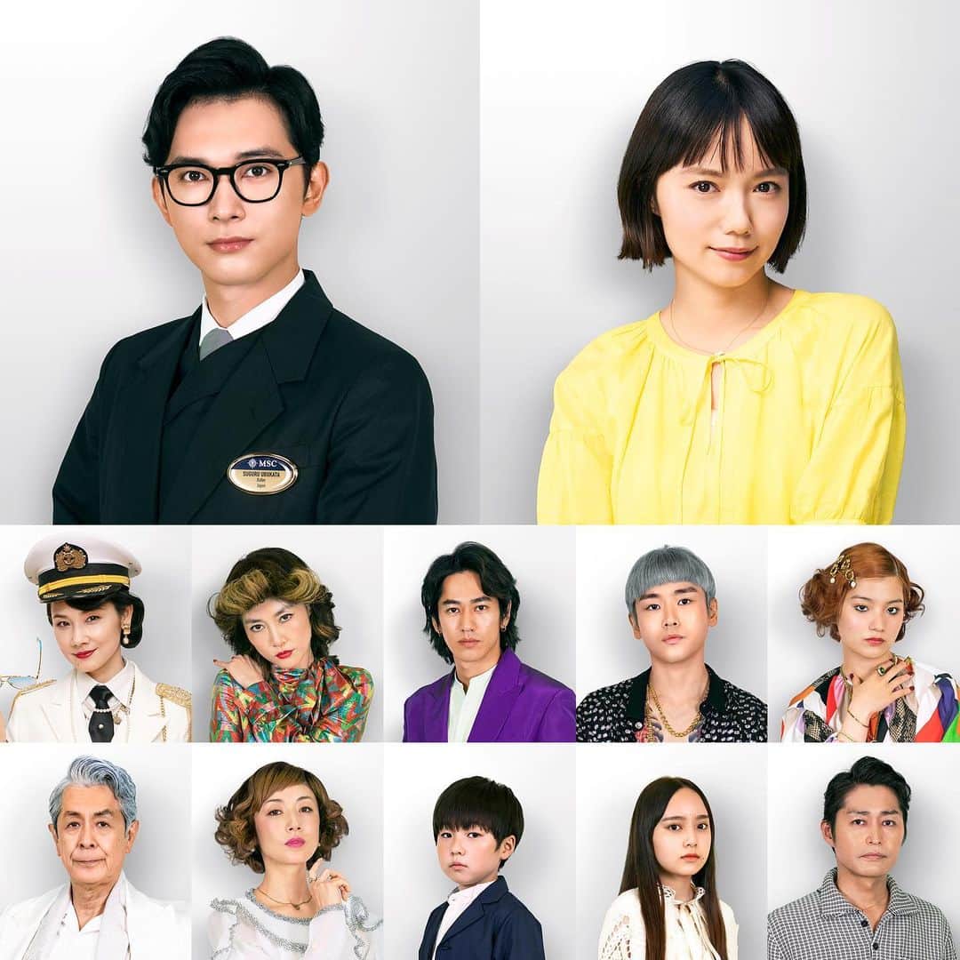 坂元裕二のインスタグラム：「Netflix映画「クレイジークルーズ」、制作発表しました！　わたしの新作です！  わたしのコメント↓ 「他に類を見ない壮大なスケールでお送りするロマンティックコメディです。こんな映画が作りたい！と昔からずっと思い描いてきたけど、きっと一生無理だろうなと諦めていた夢が叶いました。吉沢亮さん、宮崎あおいさんをはじめとする最高のキャストによるチャーミングな人々、美しい衣装、華麗な音楽と共に、夢のような時間を過ごしていただけることと思います。リッチでロマンティックな海の旅をお楽しみに！」  #クレイジークルーズ #netflix #ネットフリックス」