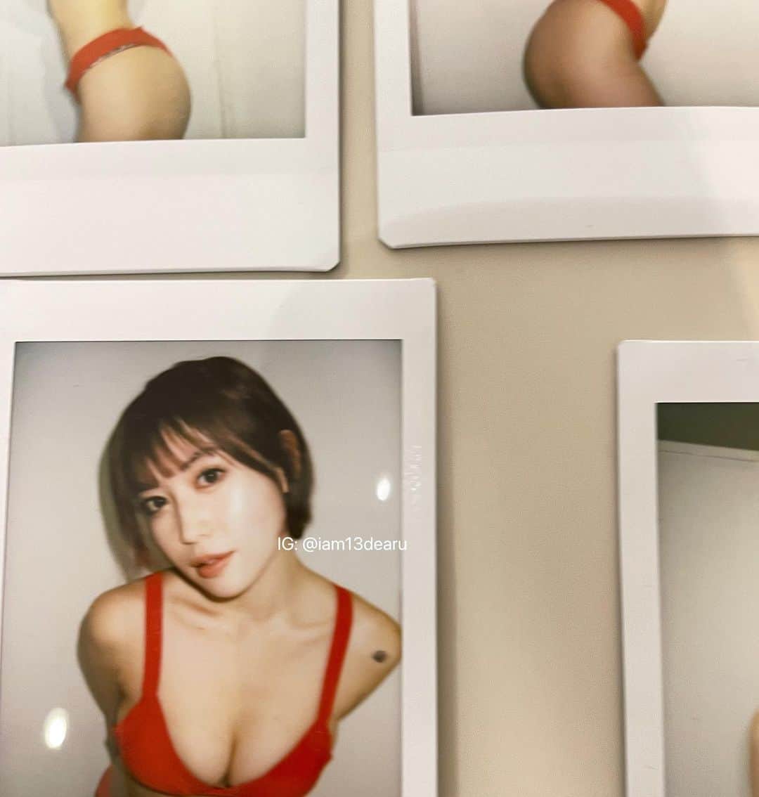 柚月瀬那のインスタグラム：「🍒🍒🍒 2022.7.3 撮りたてチェキ📸 また販売するねん Coming soon:)」