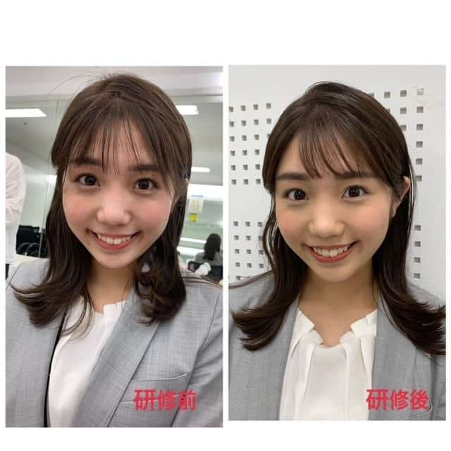 テレビ朝日アナウンサー公式さんのインスタグラム写真 - (テレビ朝日アナウンサー公式Instagram)「【アナウンサーへの道】NO.34 ～メイク研修前と後～ 今日は2時間みっちりメイク研修💄 自分のメイクの当たり前が覆されました！ 何よりメイクさんのお肌のツヤとハリに感動、、、！😢 3年前に韓国で買ったパック50枚セットが未だに残っている私は深く反省しました、、、。 #鈴木新彩 #すずきさらさ #メイク #新人アナウンサー #ハリツヤ」7月5日 13時00分 - tvasahi_announcers