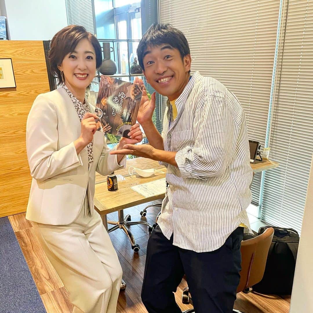 のインスタグラム：「今日の「タダイマ！」ゲストは朝倉観光協会事務局長里川径一さんです。  九州北部豪雨から今日で5年。前を向いて営業を続けているお店をギュッと集めた「ゆるり、あさくら」是非ご覧ください🍀」