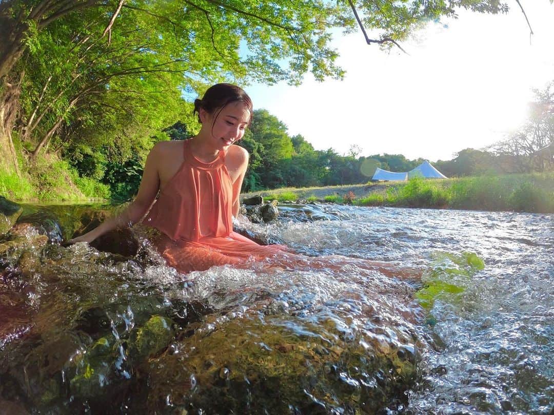 平嶋夏海さんのインスタグラム写真 - (平嶋夏海Instagram)「またコモリバに行きたい サウナからの川水風呂は最高だったなあ🥺」7月5日 18時56分 - natsuminsta528
