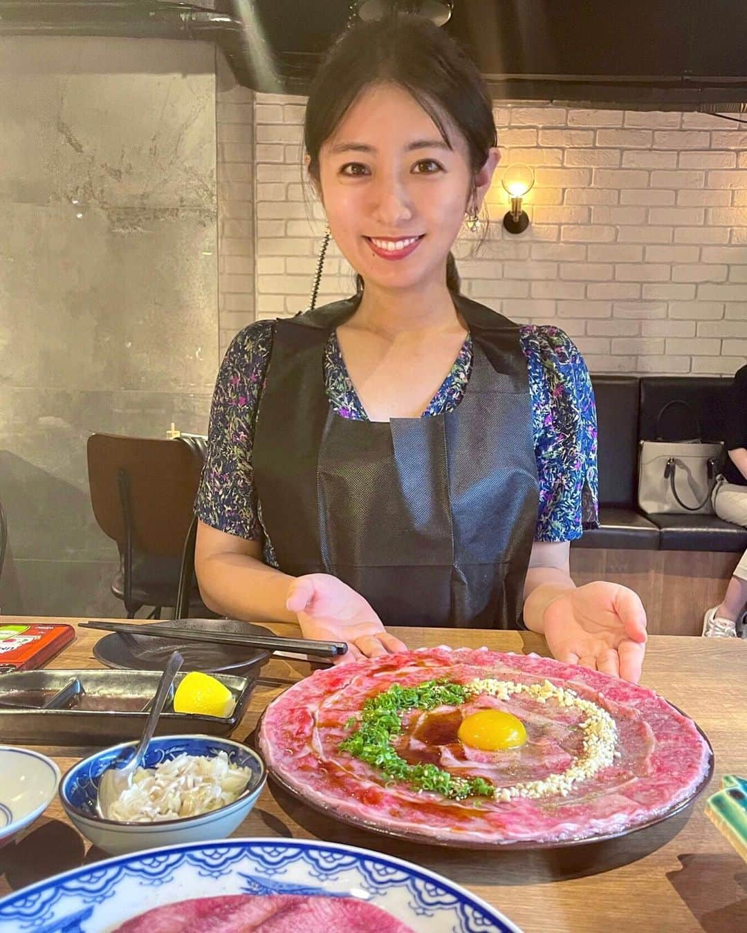 白戸ゆめのさんのインスタグラム写真 - (白戸ゆめのInstagram)「🥩 . 定期的においしいお肉を食べると エネルギーチャージされる🤣 . シルクユッケすごかった、、、💭 次はレバーのシャトーブリアン食べたいです笑」7月5日 19時59分 - yumeno.s_