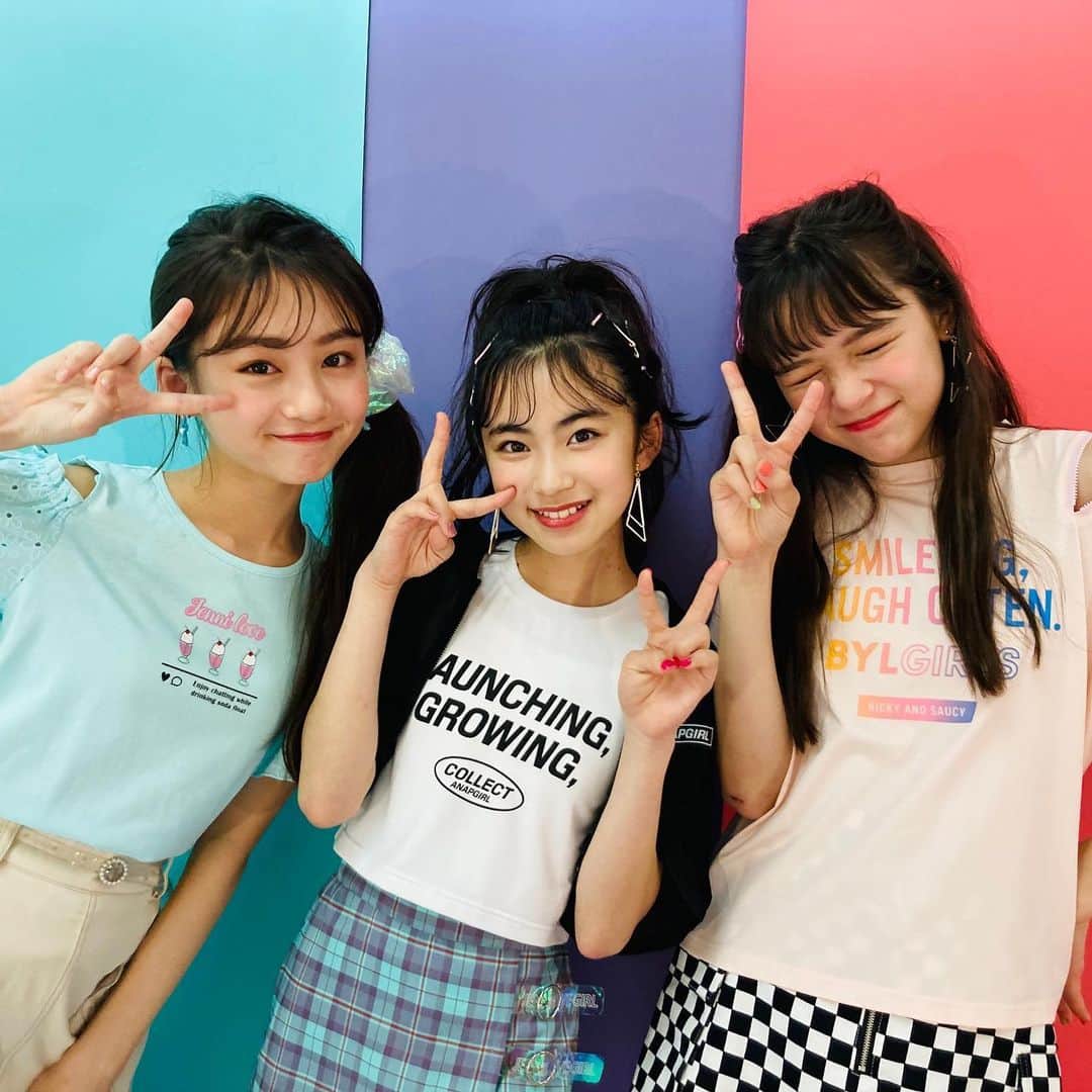 ニコ☆プチのインスタグラム：「🐵🙈🙉🙊 仲良くハイチーズ🧀 #飯尾夢奏  #白水ひより  #星名ハルハ」