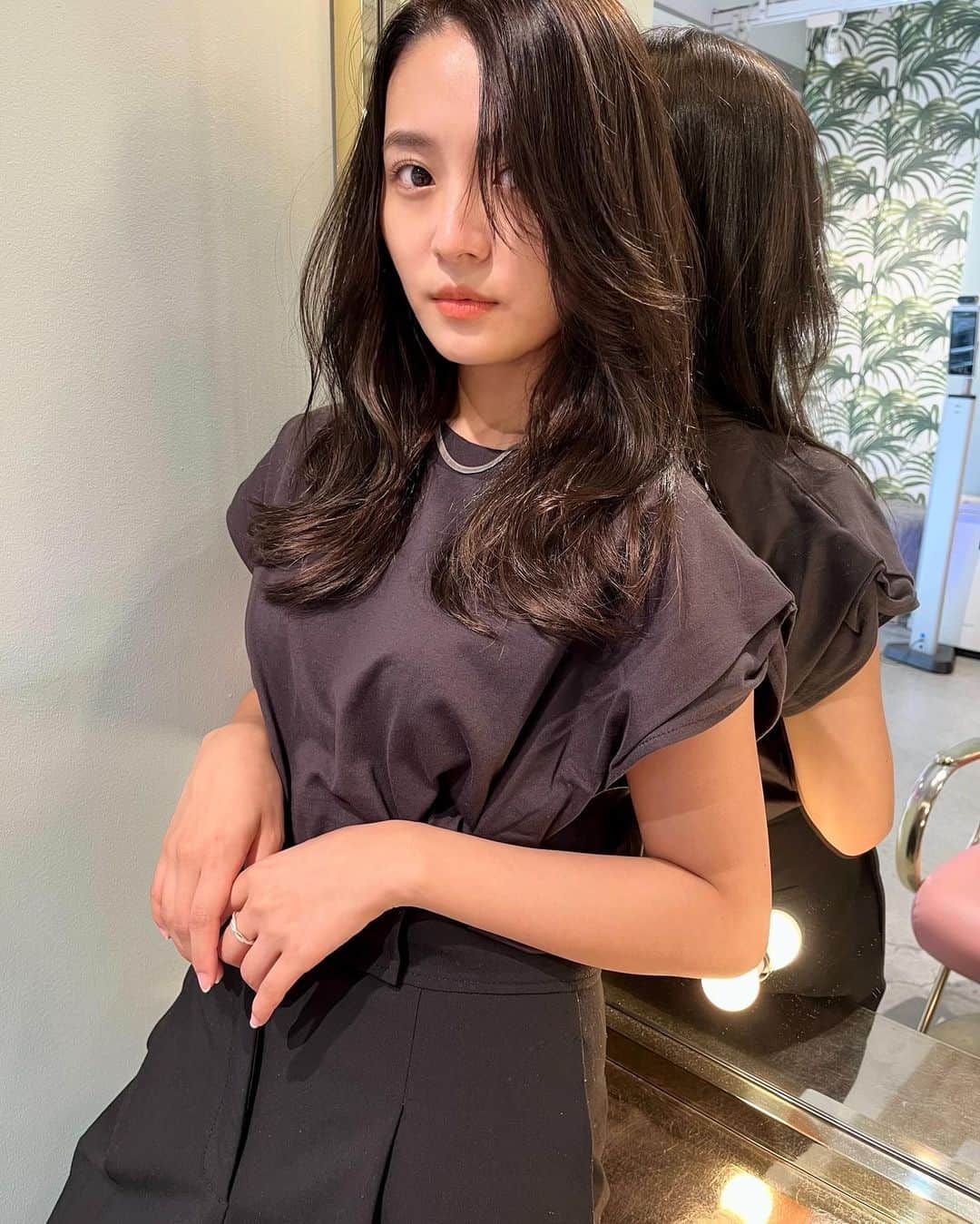 高嶋菜七さんのインスタグラム写真 - (高嶋菜七Instagram)「髪の毛メンテナンス😌 アッシュかわいい！  まなさんありがとうございます♡」7月6日 19時18分 - nana_takashima_tpd