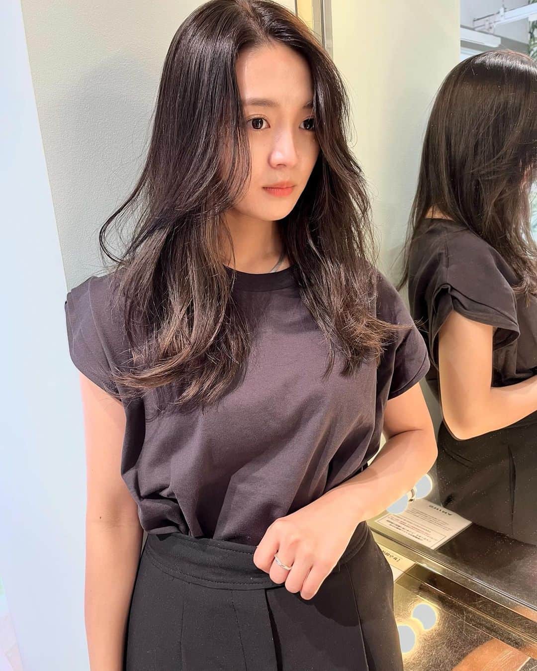 高嶋菜七さんのインスタグラム写真 - (高嶋菜七Instagram)「髪の毛メンテナンス😌 アッシュかわいい！  まなさんありがとうございます♡」7月6日 19時18分 - nana_takashima_tpd