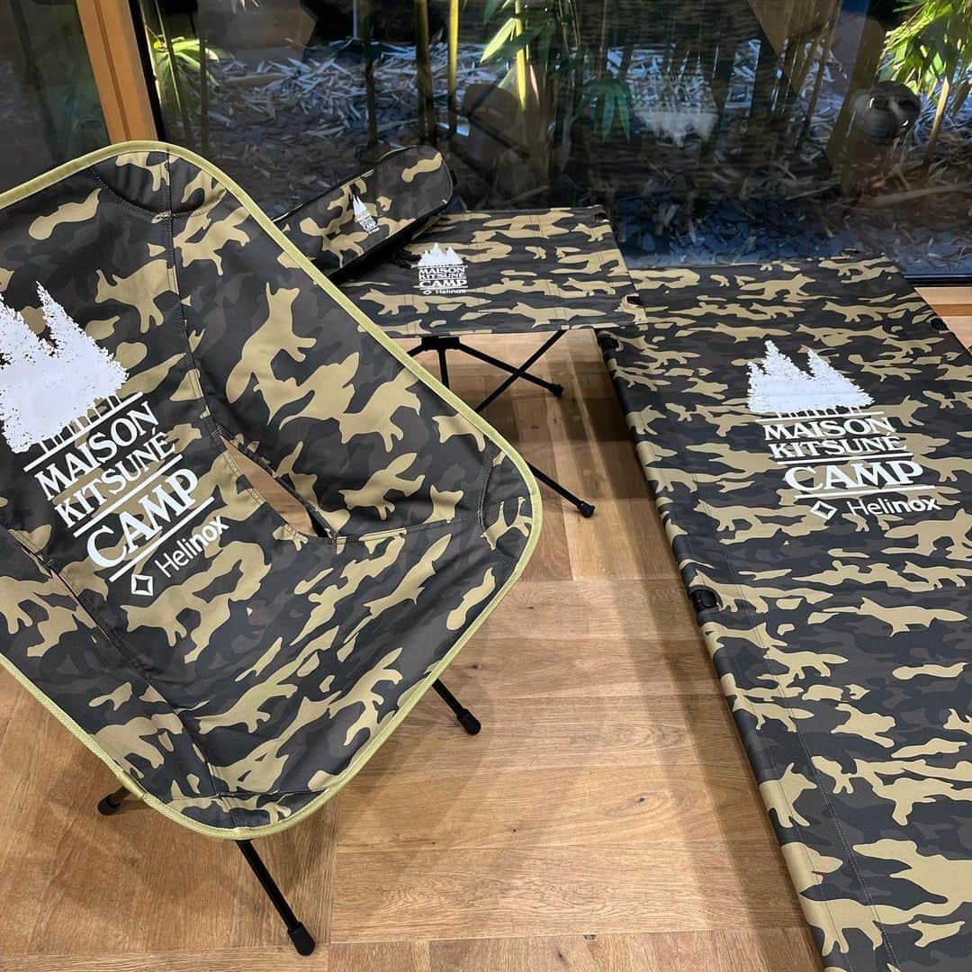 黒木理也のインスタグラム：「ready for summer🏕camp its #maisonkitsunecamp !! w/ @helinox」