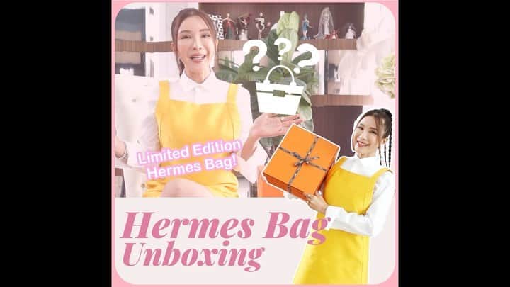 ジェイミー・チュアのインスタグラム：「👜 Finally the main unboxing video you all have been waiting for! I’m so excited to share this one coz it’s so darn special! My full unboxing video is now up on my channel (link in bio), and I would love to know what you guys think of my new baby!💋」