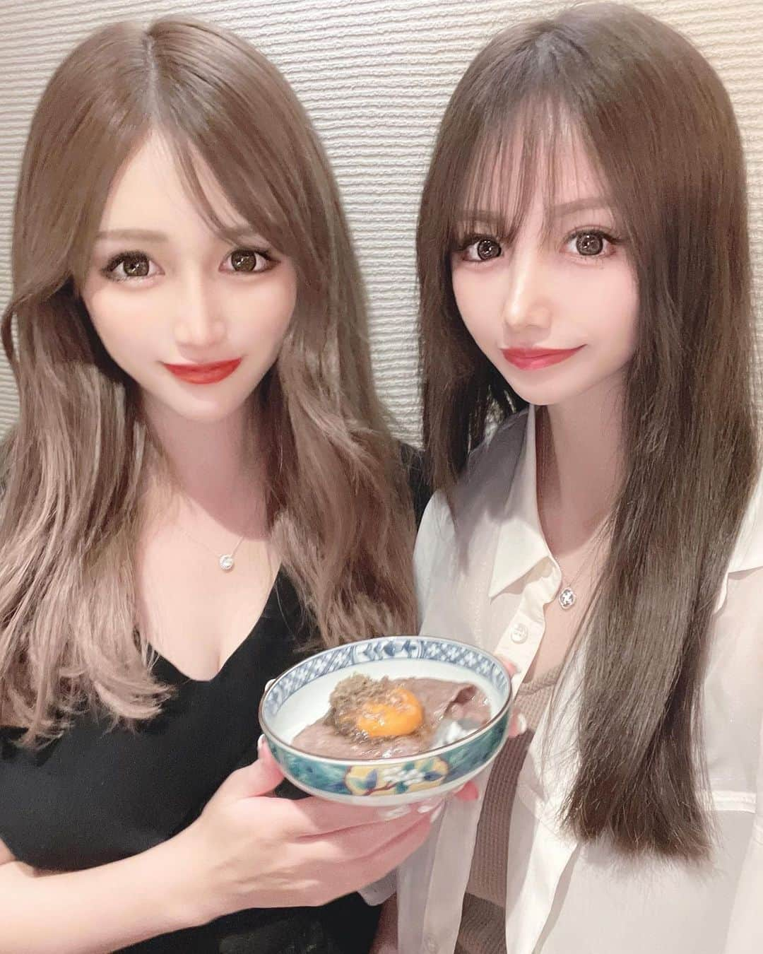 さーぽんさんのインスタグラム写真 - (さーぽんInstagram)「. さぽぴよ🐒🐥❤️ 大好きなひよこ先輩とごはんっ🐥💗 この後はずっと家でゴロゴロしてた🐷笑 #麻布十番　#ディナー」7月7日 22時39分 - rk_27829