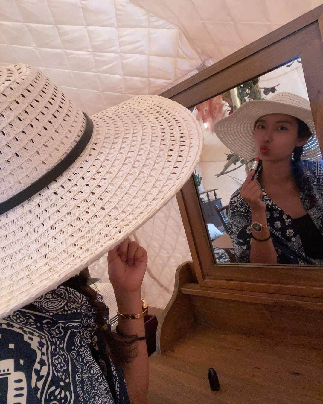 のインスタグラム：「えへ❤️ セルフィー🤭」