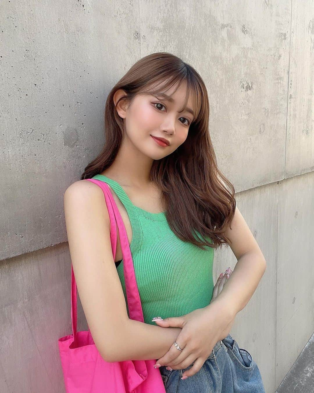 加藤夏歌のインスタグラム：「💚💗」