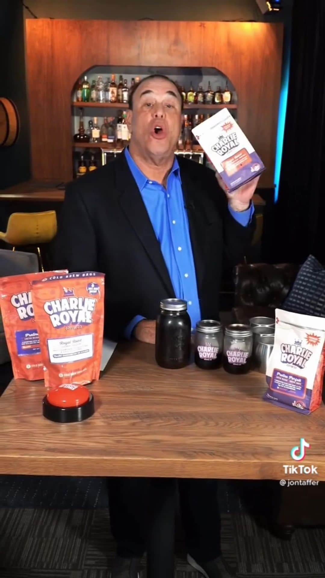 ニック・マーティンのインスタグラム：「OH. MY. GOD! 🤯 The legend himself @jontaffer just reviewed @charlieroyal coffee & he loved it! I’m at a loss for words right now. I’ve been a HUGE Bar Rescue fan since the show started - would watch it on tour & at home - even making it a point to check out the bars he’s worked on while I’ve been on tour. Story behind this is I reached out & sent a care package to his team, unsolicited. Completely in the dark on if he would even receive the package, let alone actually try our coffee. I can’t thank @jontaffer & his team enough for doing this. I’m still in shock 😳 SHUT IT DOWN! . #jontaffer #barrescue #coldbrew #coldbrewcoffee #charlieroyal #coffee #coffeetime #coffeegram」