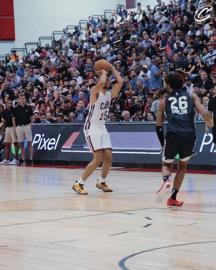 のインスタグラム：「Big fan of Mobley threes 😏 #CavsSummer」