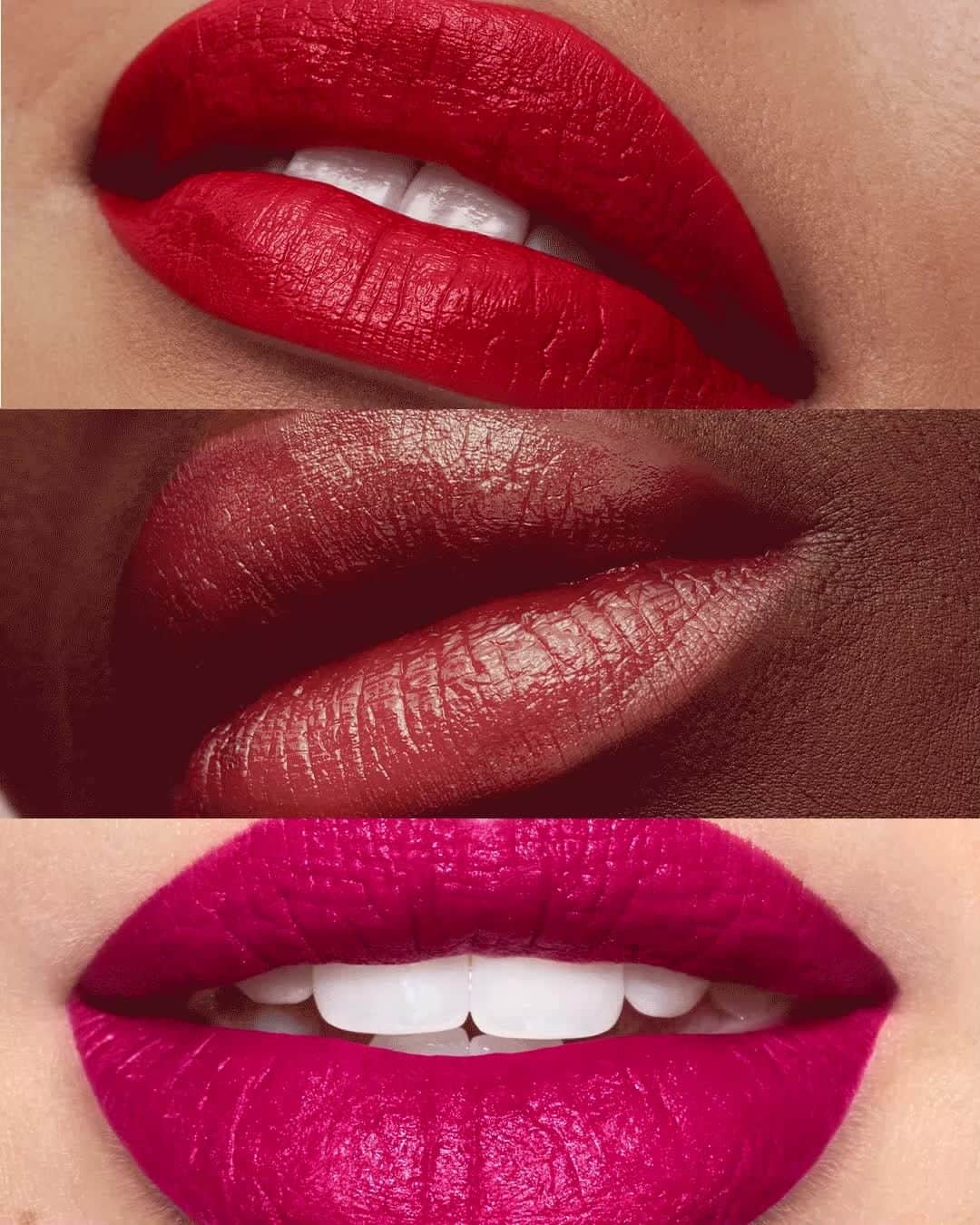 Revlonのインスタグラム：「Find your fave finish in cream, pearl and matte (all enriched with soft, smooth, lip-loving ingredients, of course). Then share your best lip look with us 😍💋 #MyBestLip」
