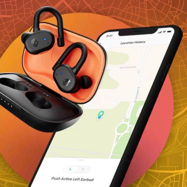 Skullcandy Japanのインスタグラム：「Push Active  落としても探せる「Tile™」機能搭載 � 無くすことを恐れず最新テクノロジーが搭載された完全ワイヤレスイヤホンで更なる自由な音楽生活を楽しもう✨� �」