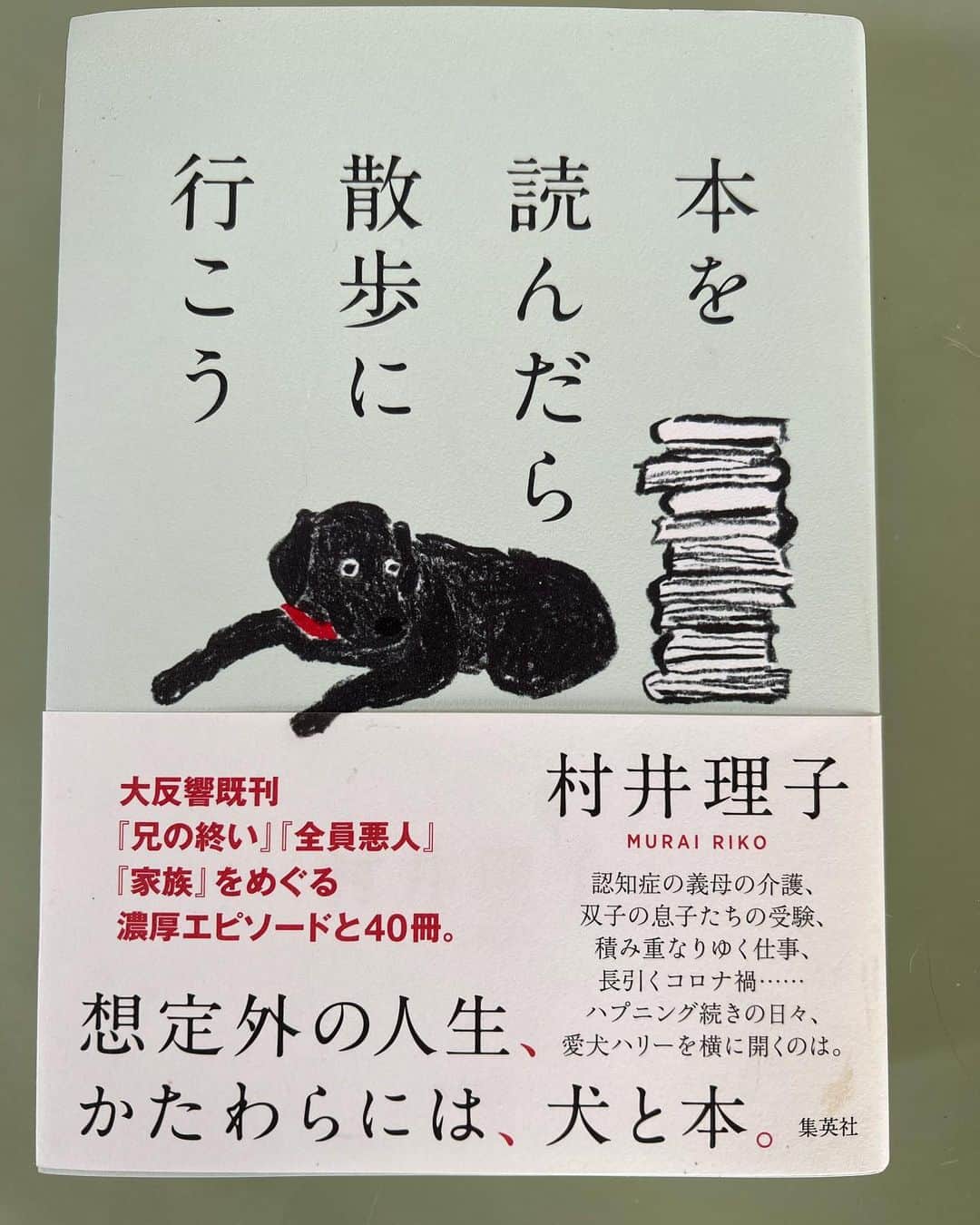 カータンのインスタグラム：「「本を読んだら散歩に行こう」  大好きな村井理子さんの新刊。 村井さんの濃厚エピソードと40冊の本の紹介 読書界のレジェンド松下か？ 読みたい本リフトがどんどん増えていく。 そして、介護の話では、親のトリセツが紹介されているではないの！村井さん、嬉しい😭  #本を読んだら散歩に行こう  #村井理子  #健康以下介護未満親のトリセツ  本を読んだら #選挙に行こう」