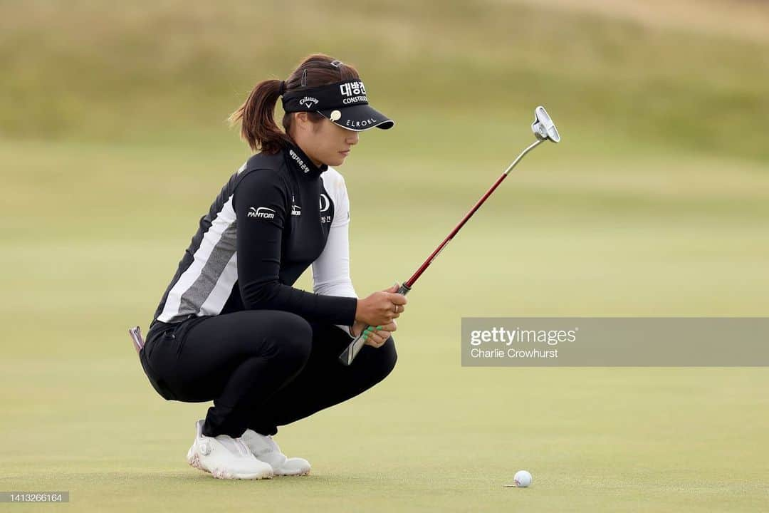 イ・ジョンウン6のインスタグラム：「The last major ✅  Thank you @aigwomensopen see you next year☺️  and Bigbigbig Congrats❗️🎉 @ashbuhaigolf @davidbuhai 👍」