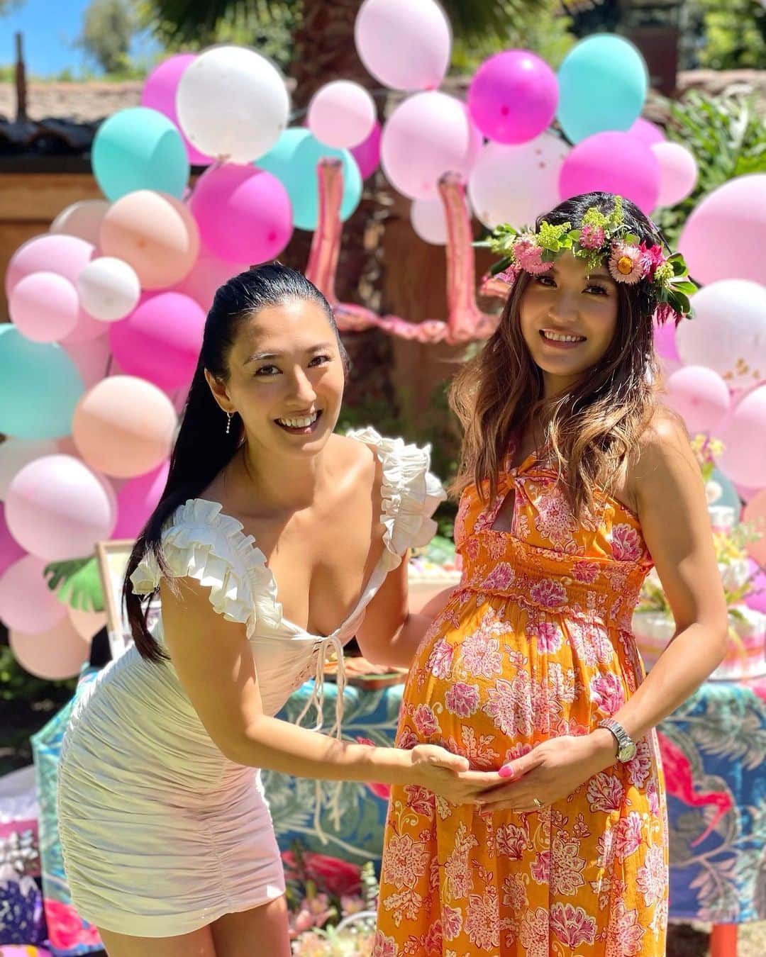 矢吹春奈のインスタグラム：「It was an amazing baby shower Haruna 💕 I can’t wait to meet your baby Lea 👼💕」