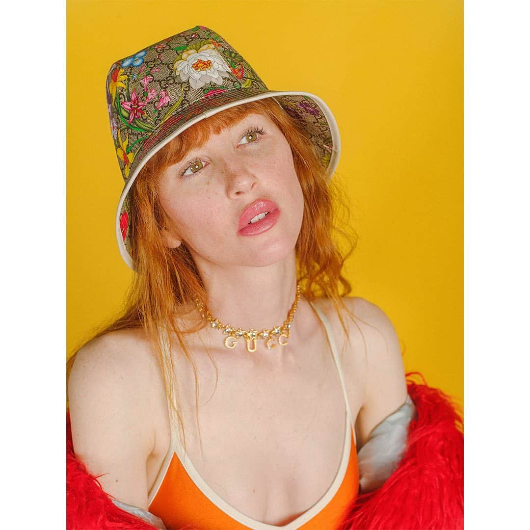 Faith Picozziのインスタグラム：「Portraits 3️⃣ @gucci 📸@filip.milenkovic 🎨  @filipandfaith @faithpicozzicreative @faithpicozzi #gucci #portrait #fashion #necklace」