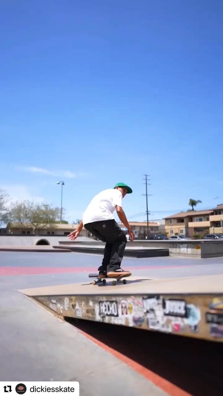 のインスタグラム：「STONER PARK with 💛  @dickiesskate @dickies_jp @_vincentalvarez_  #DickiesSkate #Skate #スケボー #スケーター」
