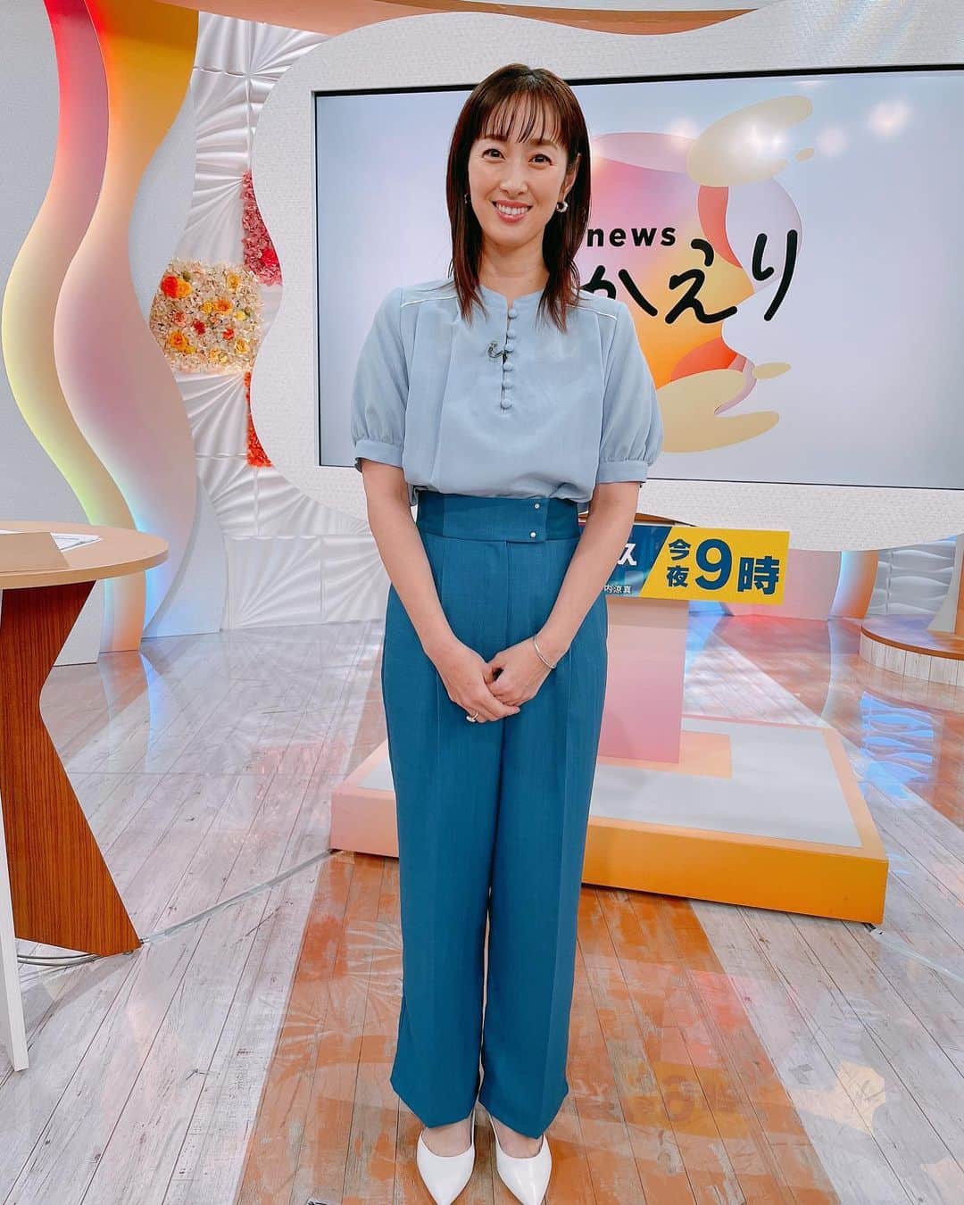 坂下千里子　スカート 坂下千里子さんのインスタグラム写真 - (坂下千里子Instagram)「. 今日も一日お疲れ様でした‼︎ . アクセサリー @ten._____ .  #newsおかえり#アクセサリー #衣装」8月4日 20時04分 - chiriko_sakashita_official