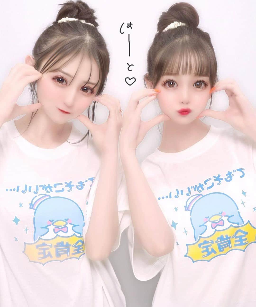 吉井美優のインスタグラム：「. 全肯定Tシャツ 🤳🏻💙  #プリクラ」