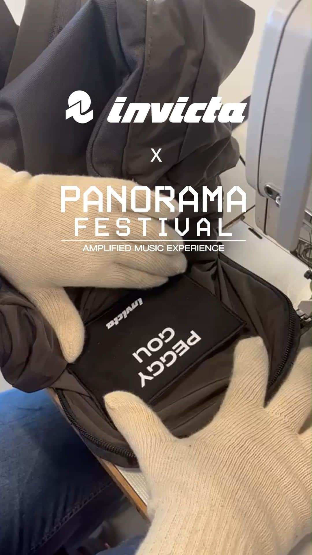 インヴィクタのインスタグラム：「Making of the Invicta Monviso X backpack for @peggygou_ and @panoramafestival_ !  #yourextraordinaryexperience」
