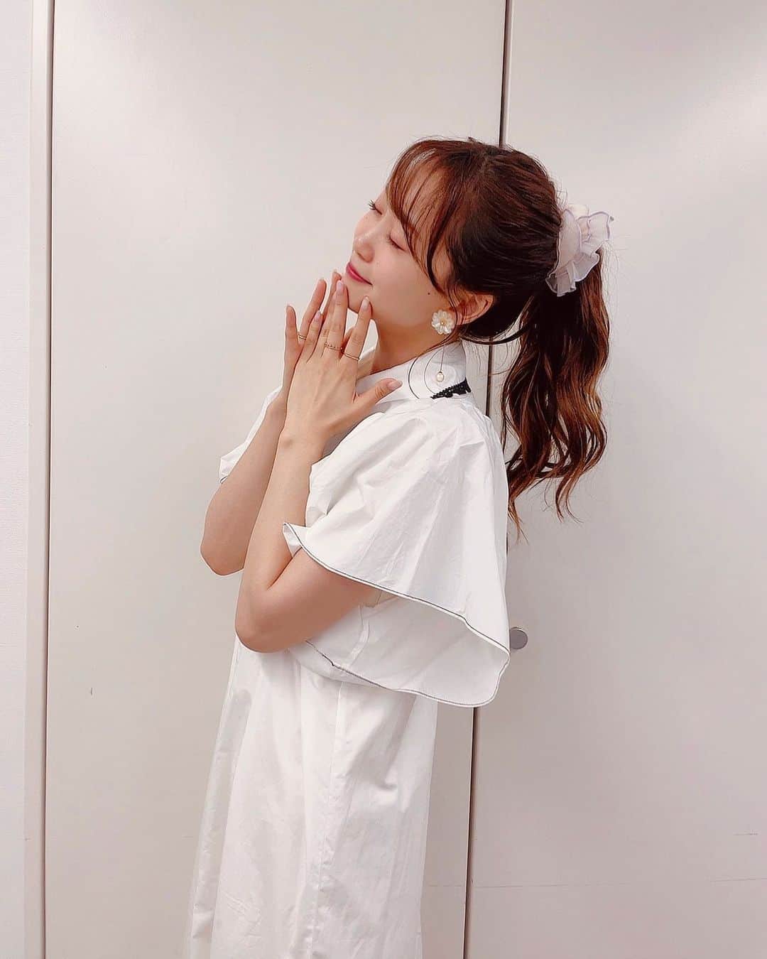 芹澤優のインスタグラム：「・  ヘブバンラジオの時の〜 毎回メイクさんが可愛くちてくれるよぅ〜 うれちだよ〜  #赤ちゃんになりたい日が #たまにあるです #ばぶです🍼」