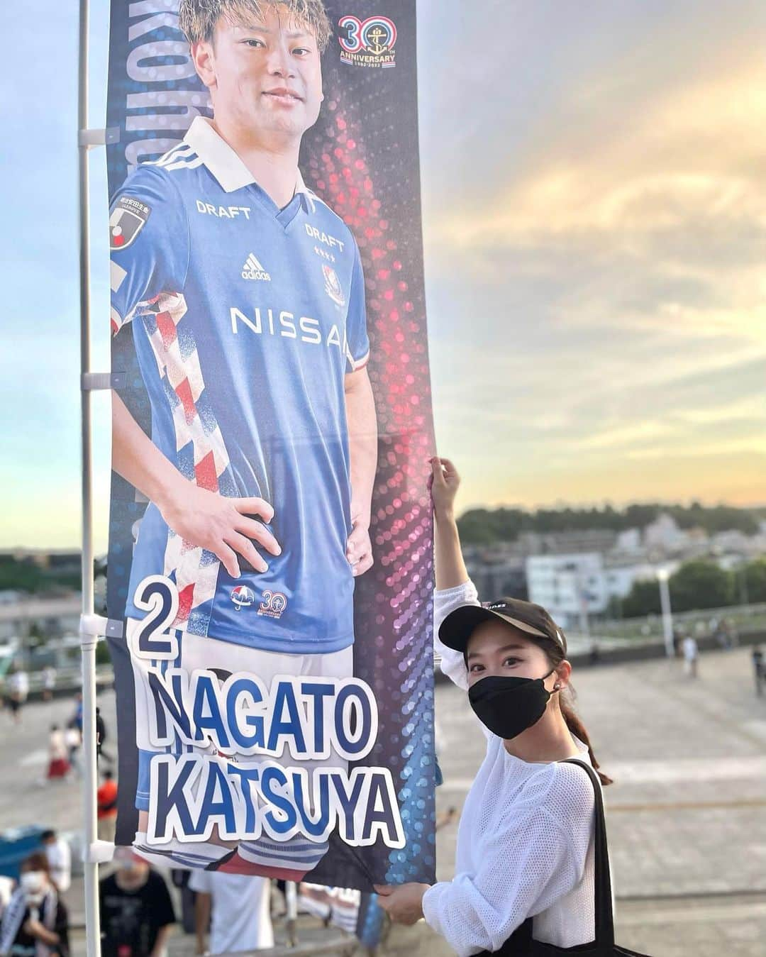 峰麻美のインスタグラム：「2022.7.30 🇫🇷⚽️🦌  #永戸勝也 #西村拓真 #横浜fマリノス  #ベガルタ仙台」