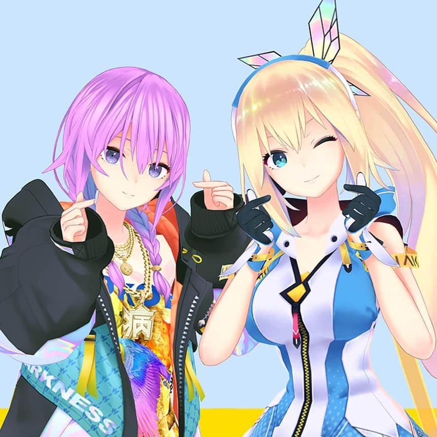 ミライアカリのインスタグラム：「明日はTIFぅ〜  バーチャルステージみたいなところで  13:55〜 ココロヤミ 17:50〜 ミライアカリ  応援よろです📣  ふぁいお  😈」